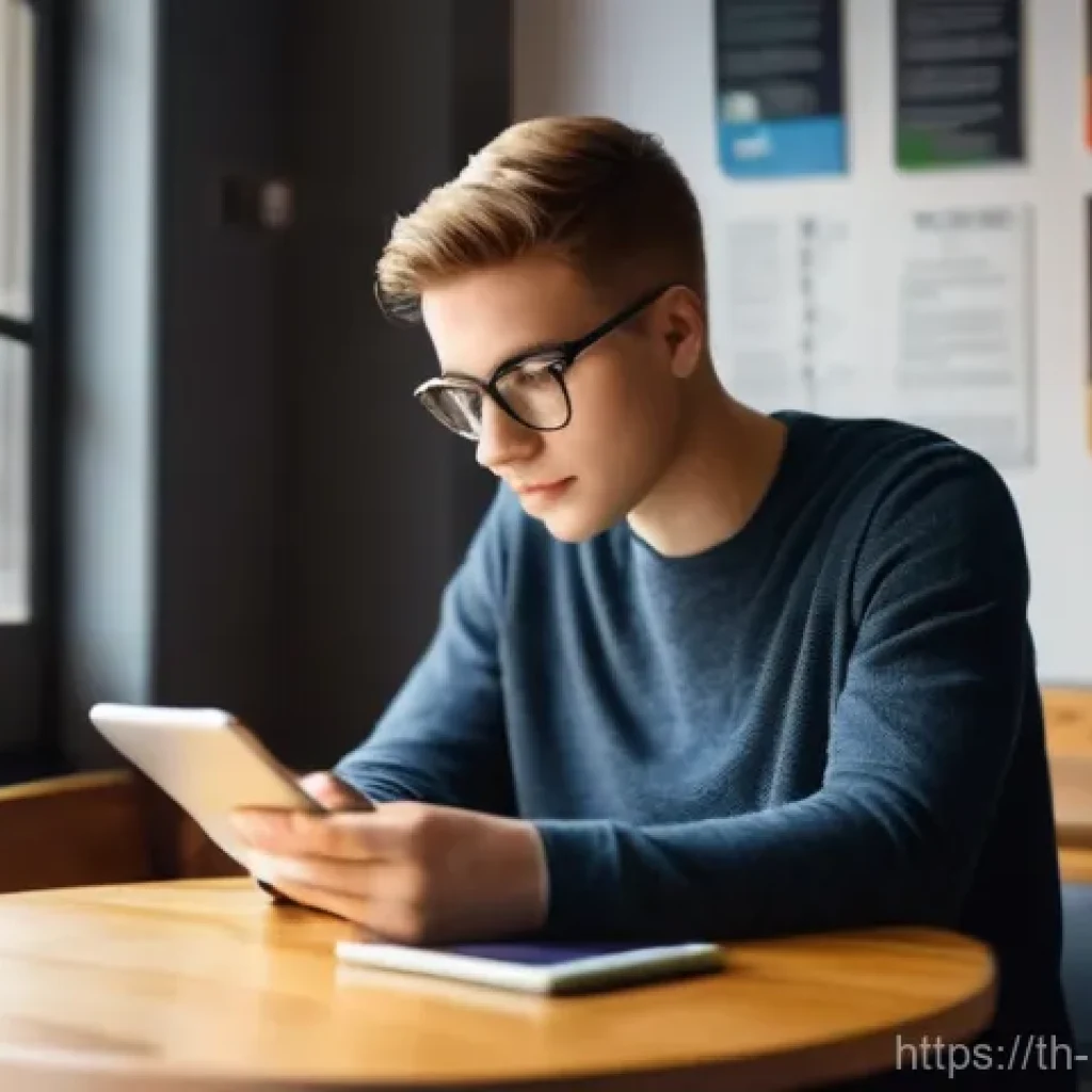 책 읽기 앱 - **Prompt:** A young adult, gender-neutral, with a friendly expression, is comfortably seated in a mo...