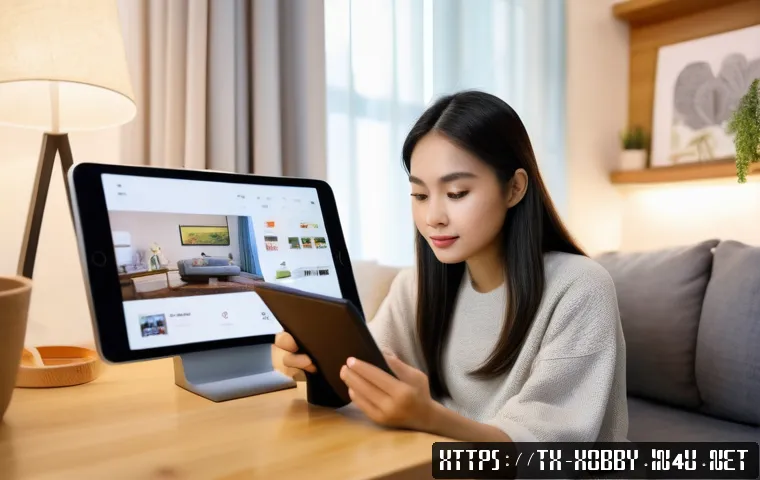 시리즈 소설 - A cozy living room scene in a modern Thai apartment during evening time, featuring a young Thai woma...